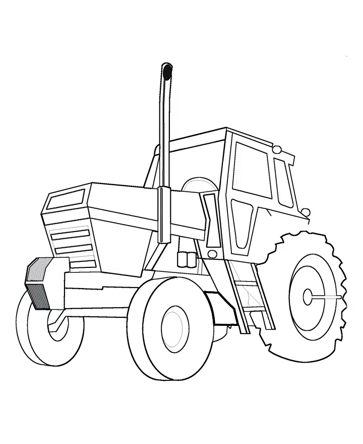 Traktor Kleurplaat 11