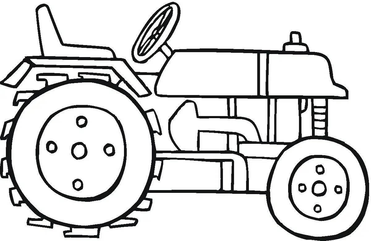 Traktor Kleurplaat 13