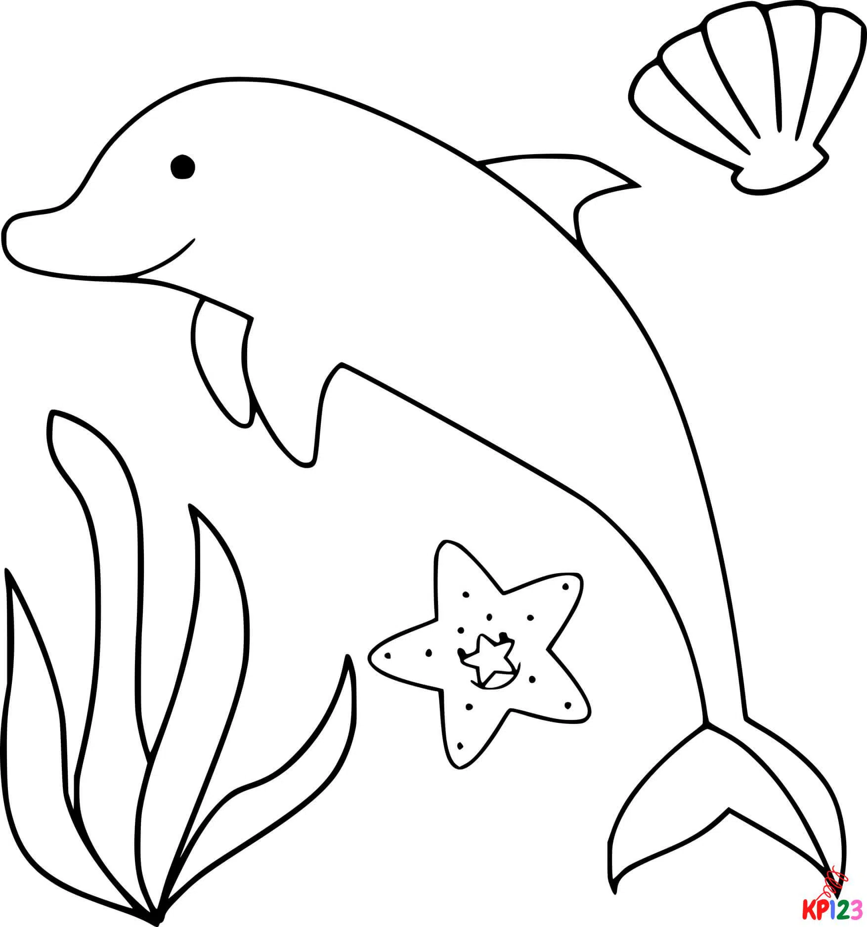 Dolfijn Kleurplaten (7)