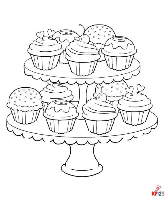 kleurplaat cupcakes (1)