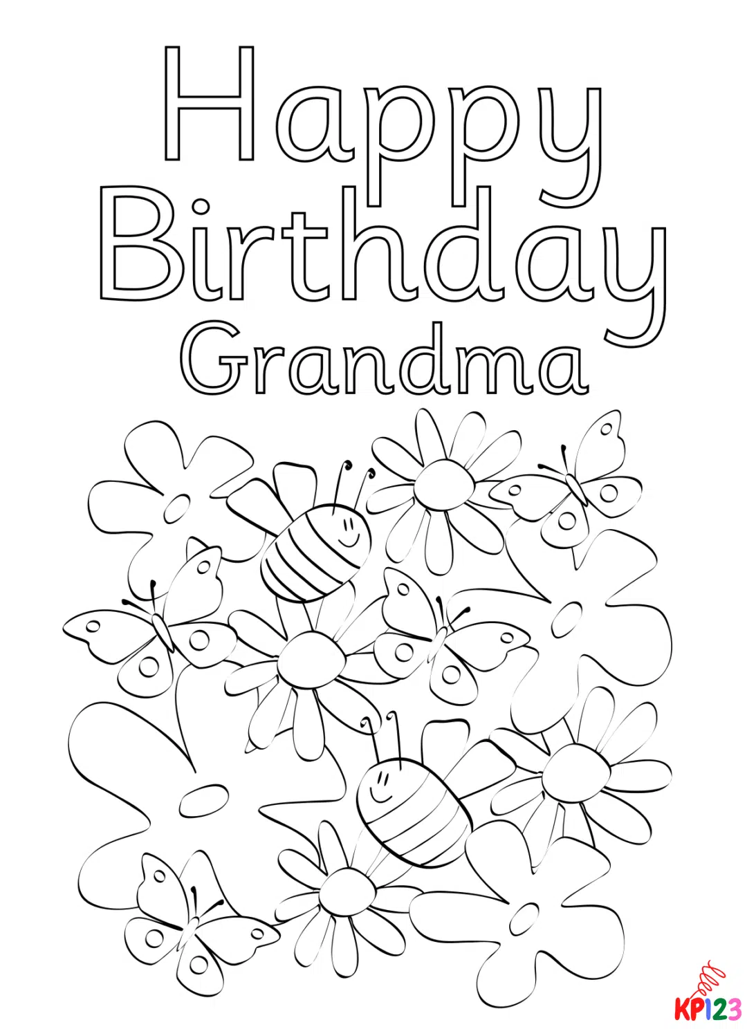 Happy Birthday Grandma Printable Free Pdf Happy Birthday Grandma Printable Free Pdf