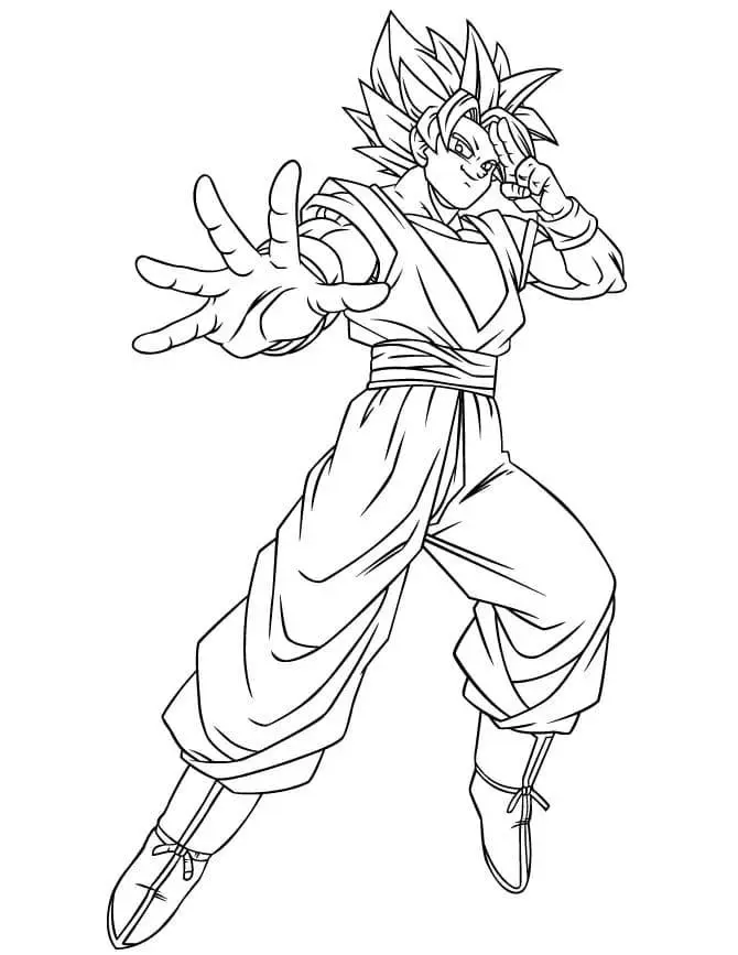Son Goku Kleurplaten (16)