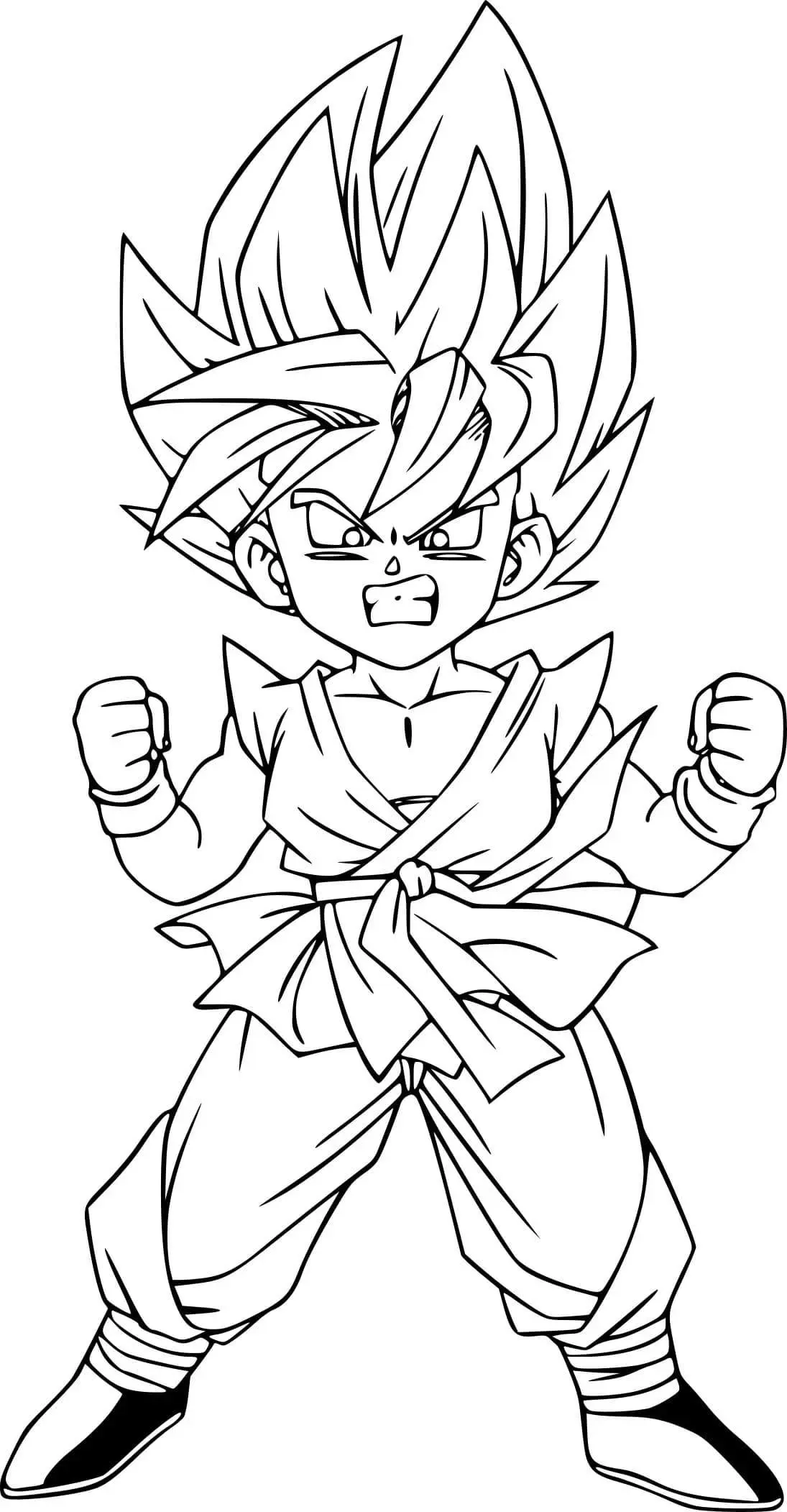 Son Goku Kleurplaten (21)